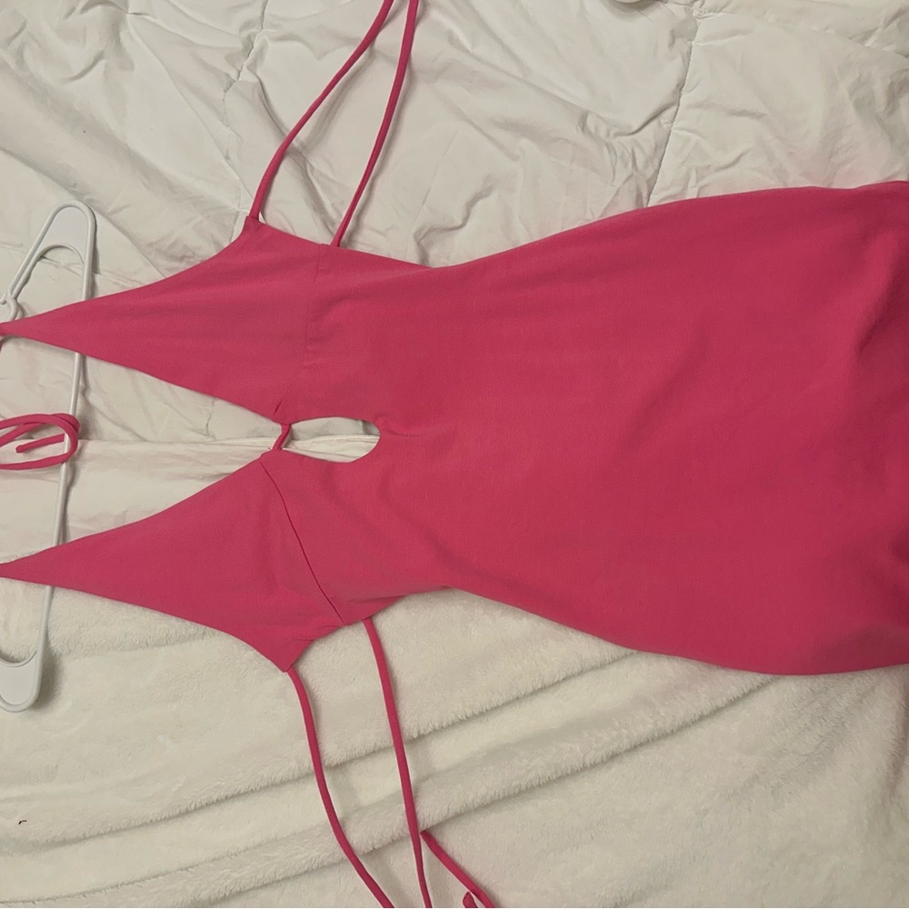 Vibrant Pink Strappy Dress